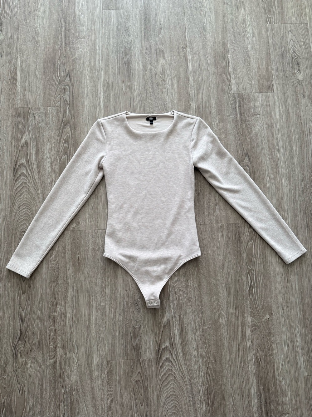 Express Light Cream Long-Sleeve Bodysuit